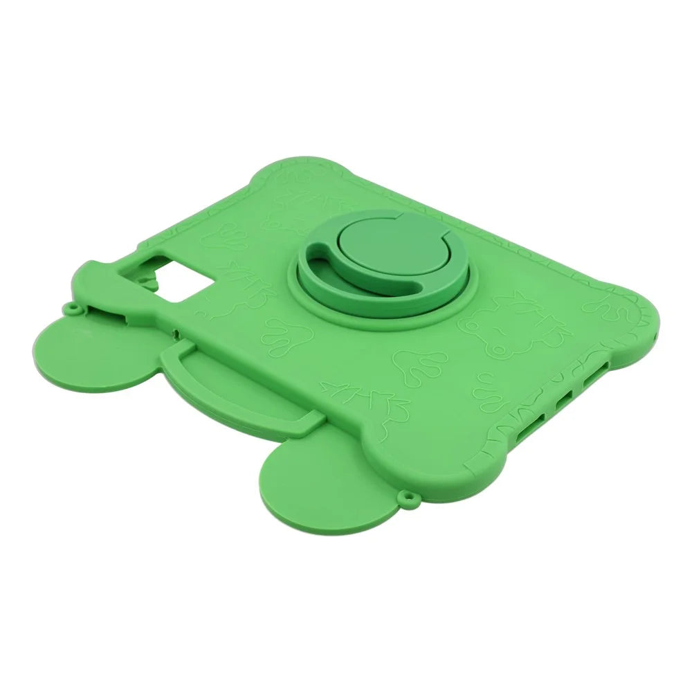 For Lenovo Xiaoxin Pad 11 2025 / 2024 / Tab M11 Case Rotating Kickstand Cute Frog Design Silicone Tablet Cover with Lanyard - 7