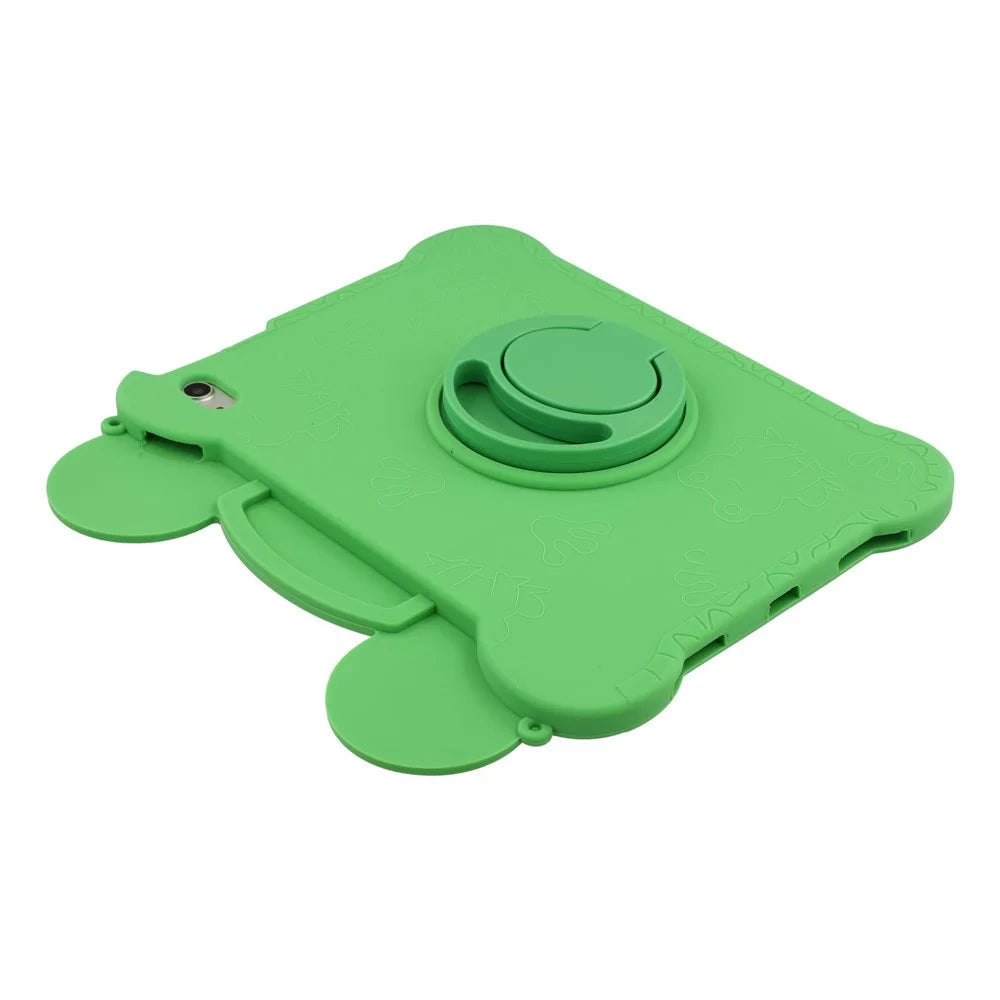 Tablet Case for iPad Air 11 (2026) / (2025) / (2024) / Air (2022) / (2020) / iPad Pro 11 (2025) / (2024) / (2022) / (2021) / (2020) / (2018) , Rotating Kickstand Cute Frog Design Silicone Cover with Lanyard - 7
