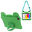 For iPad (2025) / iPad 10.9 (2022) Case Rotating Kickstand Cute Frog Design Silicone Tablet Cover with Lanyard - 1