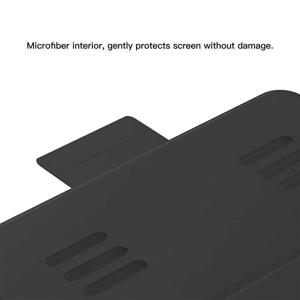 MUTURAL Tablet Case for iPad Pro 11 (2025) / (2024) Grid Pattern Folio Stand Cover with Pencil Slot - Black - 6