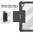 MUTURAL for iPad (2025) / iPad 10.9 (2022) Case with Pen Slot Stand Leather + PC + TPU Shockproof Tablet Cover - Black - 3