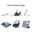 MUTURAL for iPad (2025) / iPad 10.9 (2022) Case with Pen Slot Stand Leather + PC + TPU Shockproof Tablet Cover - Black - 4