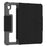 MUTURAL for iPad (2025) / iPad 10.9 (2022) Case Line Texture Leather + PC + TPU Stand Tablet Cover with Pen Slot - Black - 1