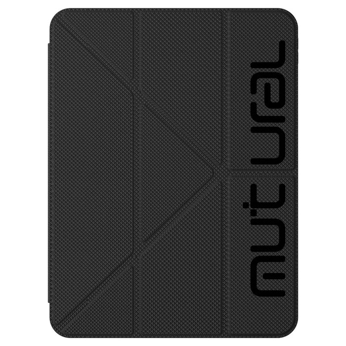 MUTURAL for iPad Pro 11 (2025) / (2024) Case Dot Pattern Leather Stand Tablet Cover with Stylus Slot - Black - 1