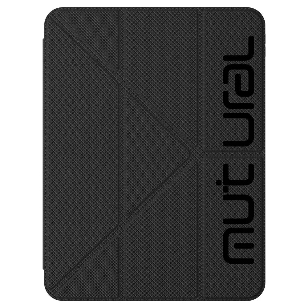 MUTURAL for iPad Pro 11 iPad Pro 13 (2025) / (2024) Case Dot Pattern Leather Stand Tablet Cover with Stylus Slot - Black - 1