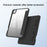 MUTURAL for iPad Pro 11 iPad Pro 13 (2025) / (2024) Case Dot Pattern Leather Stand Tablet Cover with Stylus Slot - Black - 5