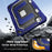 For iPad Pro 11 (2024)  /  Pro 11 (2025) Case Shockproof PC + TPU + Silicone Protective Cover with Shoulder Strap  /  Pen Holder - Navy Blue+Black - 5