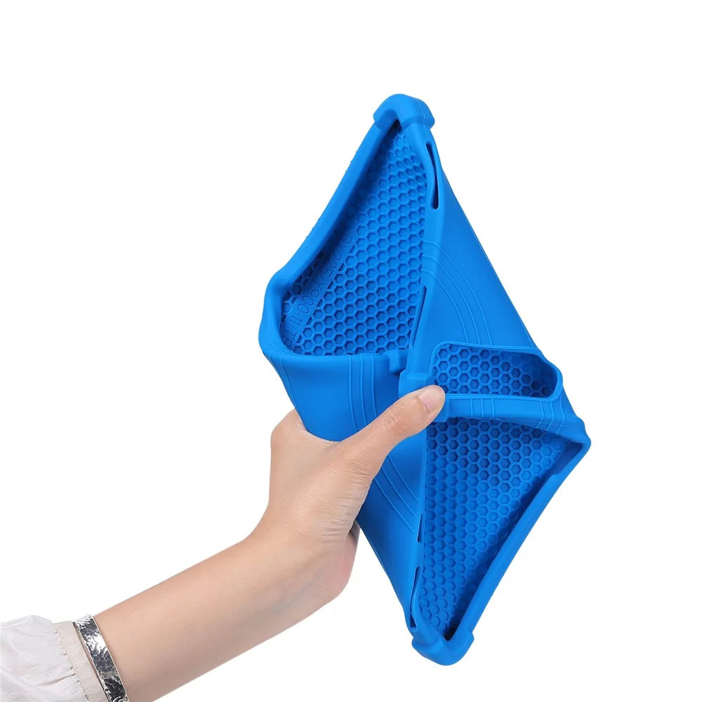 For Lenovo Legion Y900 Tablet Case Adjustable Kickstand Silicone Tablet Protective Cover - Dark Blue - 5