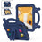 For iPad mini (2024) / (2021) Case Kickstand Kid-Friendly Shockproof Cartoon EVA Tablet Cover - Navy Blue - 1