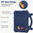 For iPad mini (2024) / (2021) Case Kickstand Kid-Friendly Shockproof Cartoon EVA Tablet Cover - Navy Blue - 5