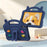 For iPad mini (2024) / (2021) Case Kickstand Kid-Friendly Shockproof Cartoon EVA Tablet Cover - Navy Blue - 7