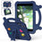 Cartoon EVA Tablet Case for iPad mini (2019) 7.9 inch / mini 4 / mini 3 / Mini 2 / Mini , Kickstand Kid-Friendly Shockproof Cover - Navy Blue - 1