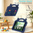 Cartoon EVA Tablet Case for iPad mini (2019) 7.9 inch / mini 4 / mini 3 / Mini 2 / Mini , Kickstand Kid-Friendly Shockproof Cover - Navy Blue - 3