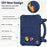 Cartoon EVA Tablet Case for iPad mini (2019) 7.9 inch / mini 4 / mini 3 / Mini 2 / Mini , Kickstand Kid-Friendly Shockproof Cover - Navy Blue - 5