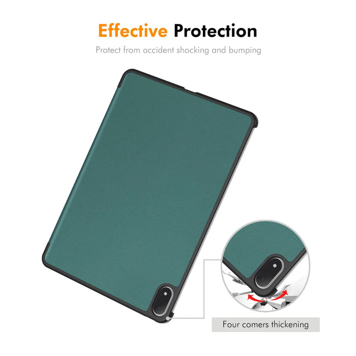 HAT PRINCE for Oppo Pad 5 Pro / OnePlus Pad 4 Trifold Stand Cover ENKAY  PU Leather + PC Tablet Case - Black - 5