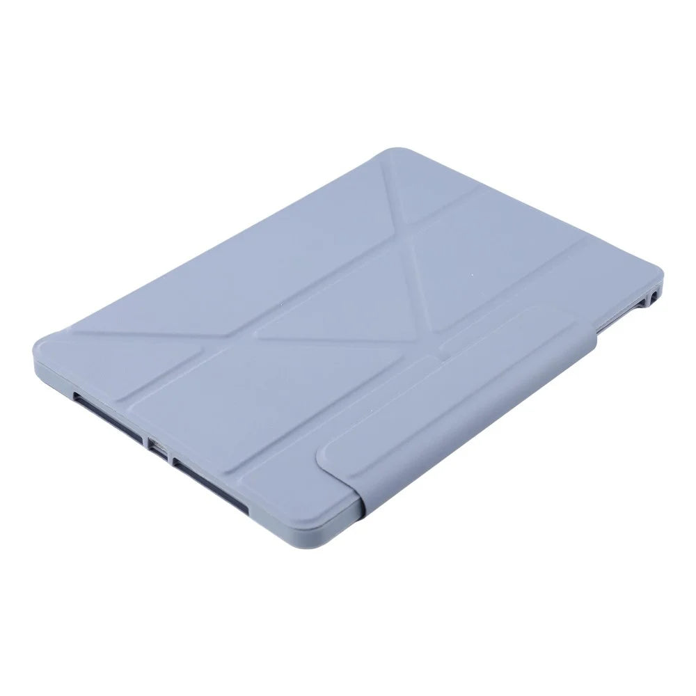 Tablet Case for iPad 9.7-inch (2018) / (2017) / Air 2 / Air (2013) , Y-Fold Stand PU Leather + TPU Shockproof Cover - Purple - 5