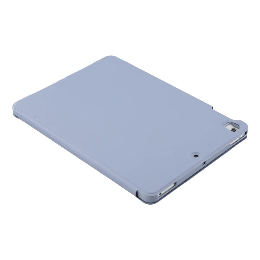 Tablet Case for iPad 9.7-inch (2018) / (2017) / Air 2 / Air (2013) , Y-Fold Stand PU Leather + TPU Shockproof Cover - Purple - 7