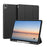 DUX DUCIS for Samsung Galaxy Tab S12+ Case  Domo Series Tri-fold Stand PU Leather Tablet Cover - Black - 1
