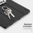 DUX DUCIS for Samsung Galaxy Tab S12+ Case  Domo Series Tri-fold Stand PU Leather Tablet Cover - Black - 4