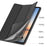 DUX DUCIS for Samsung Galaxy Tab S12+ Case  Domo Series Tri-fold Stand PU Leather Tablet Cover - Black - 6