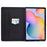 For Samsung Galaxy Tab S6 Lite (2024) / S6 Lite (2022) / S6 Lite (2020) PU Leather Flip Case Pattern Printing Stand Cover - Emoji - 2