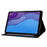 For Lenovo Tab M10 HD Gen 2 X306X Folio Flip Anti-scratch Calf Textured Leather Tablet Case Card Holder Stand Feature Magnetic Protector - Blue - 3
