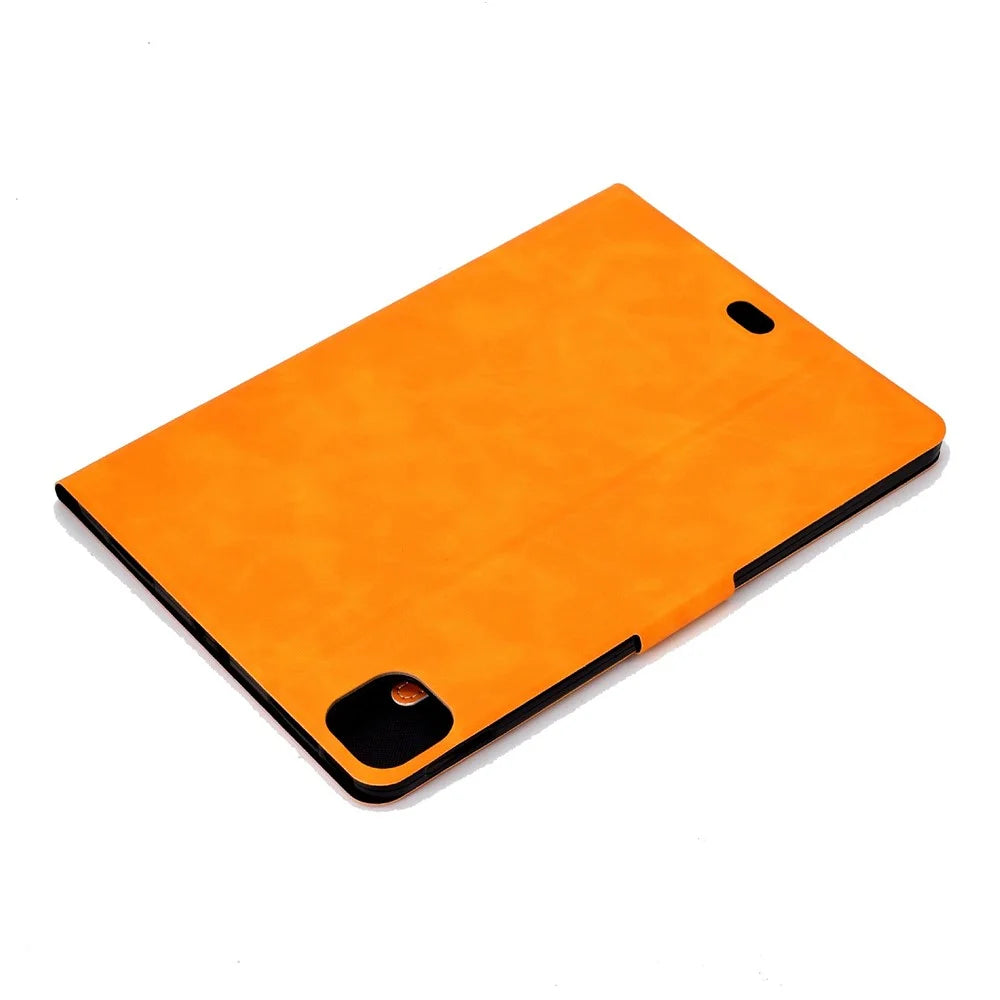 For iPad Air 11 (2026) / (2025) / (2024) / Air (2020) / (2022) / iPad Pro 11 (2022) / (2021) / (2020) / (2018) PU Leather Stand Folio Case Card Holder - Orange - 6