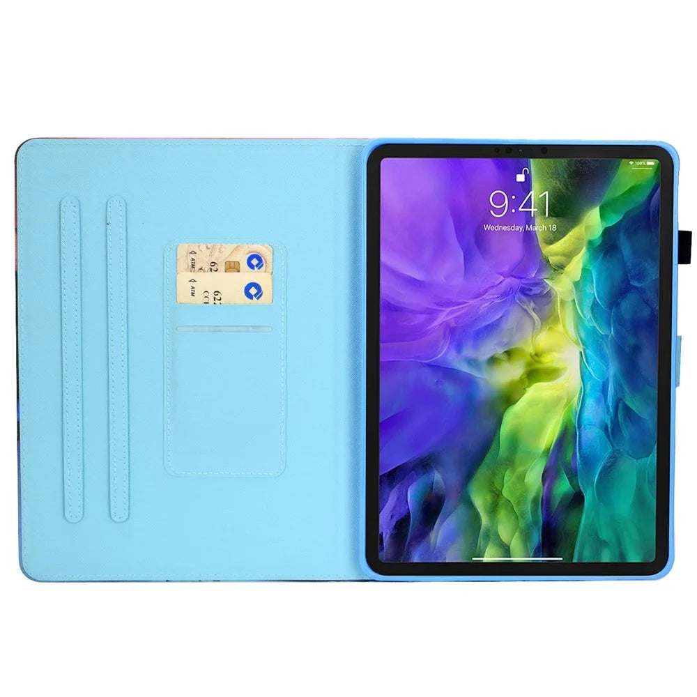 For iPad Air 11 (2026) / (2025) / (2024) / Air (2020) / (2022) / Pro 11 (2022) / (2021) / (2020) / (2018) PU Leather Stand Case - Music - 2