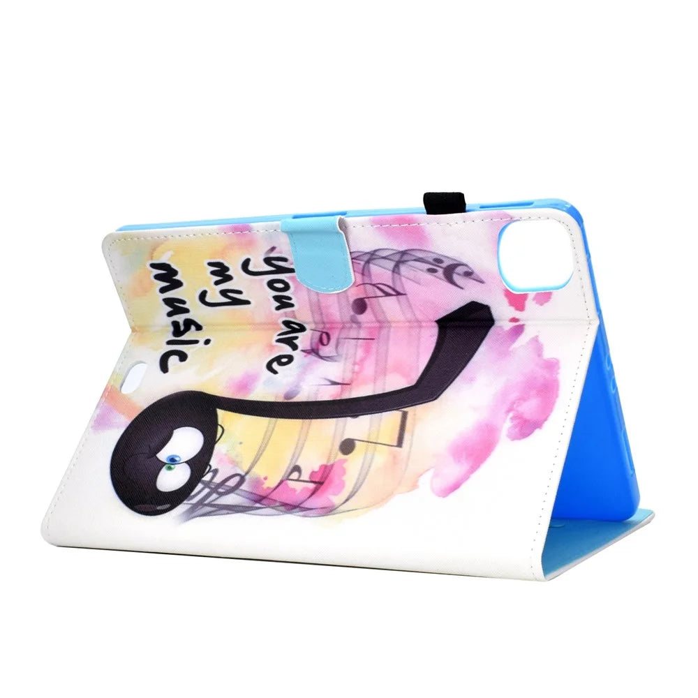 For iPad Air 11 (2026) / (2025) / (2024) / Air (2020) / (2022) / Pro 11 (2022) / (2021) / (2020) / (2018) PU Leather Stand Case - Music - 4