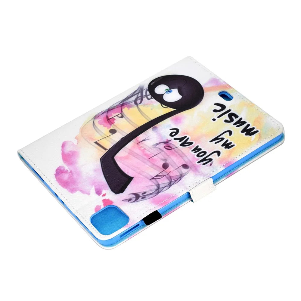 For iPad Air 11 (2026) / (2025) / (2024) / Air (2020) / (2022) / Pro 11 (2022) / (2021) / (2020) / (2018) PU Leather Stand Case - Music - 6