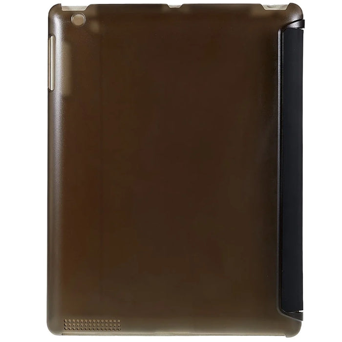 For iPad 4 / 3 / 2 Tri-fold Stand PU Leather + PC Tablet Case Auto Wake / Sleep Protective Cover - 4