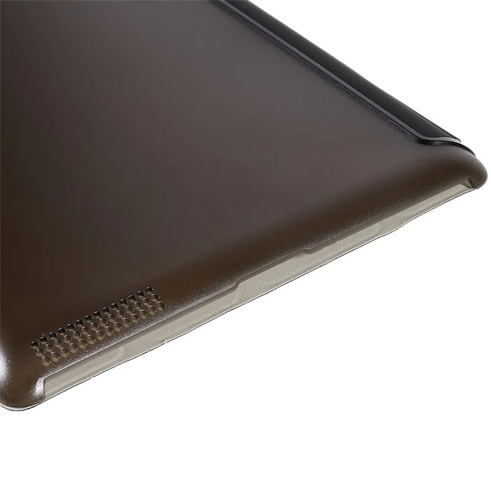 For iPad 4 / 3 / 2 Tri-fold Stand PU Leather + PC Tablet Case Auto Wake / Sleep Protective Cover - 7