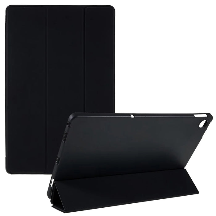 For Lenovo Tab M10 Plus (3rd Gen) / Xiaoxin Pad 2022 10.6 inch Folio Flip Full Protection Leather Tablet Case Inner Honeycomb Design Anti-scratch Cover with Tri-fold Stand - Black - 1