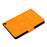 For Amazon Fire 7 (2022) PU Leather Card Holder Tablet Cover Full Protection Case with Stand - Orange - 6