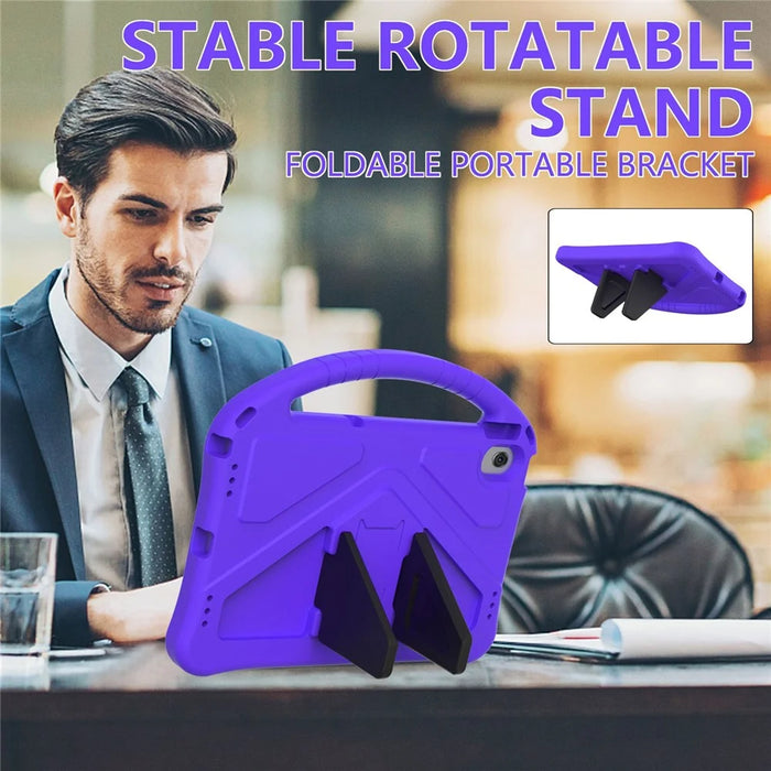 Portable EVA Case for Nokia T20 Shockproof Tablet Cover Anti-Scratch Case with Kickstand - Purple - 2