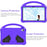 Portable EVA Case for Nokia T20 Shockproof Tablet Cover Anti-Scratch Case with Kickstand - Purple - 4