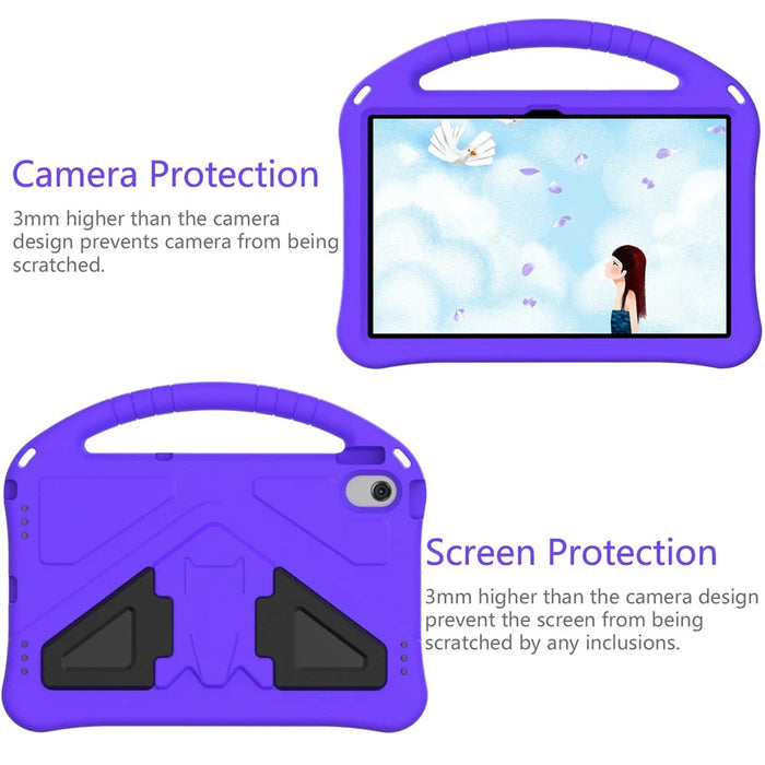 Portable EVA Case for Nokia T20 Shockproof Tablet Cover Anti-Scratch Case with Kickstand - Purple - 4
