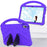 Portable EVA Case for Nokia T20 Shockproof Tablet Cover Anti-Scratch Case with Kickstand - Purple - 7