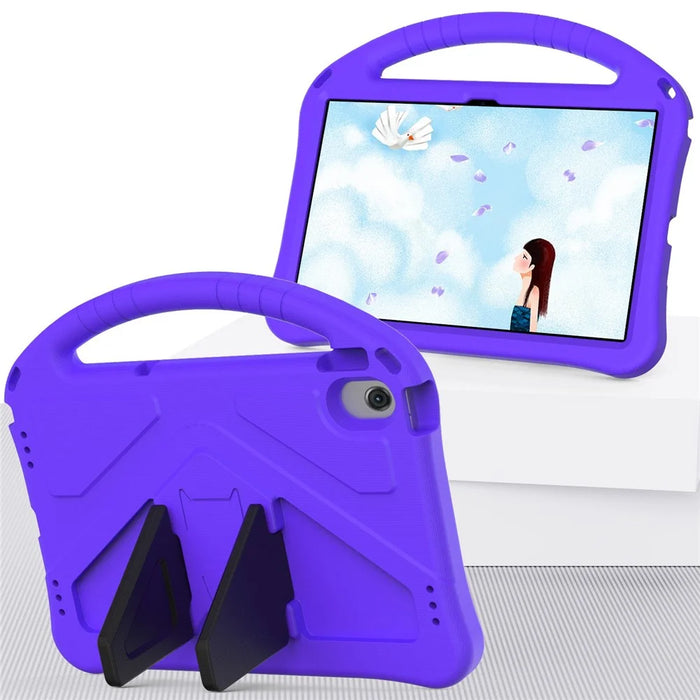 Portable EVA Case for Nokia T20 Shockproof Tablet Cover Anti-Scratch Case with Kickstand - Purple - 7