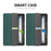 ENKAY HAT PRINCE For Amazon Fire 7 (2022) Tri-fold Stand Tablet Case Auto Wake / Sleep Function PU Leather + PC Protective Cover - Blackish Green - 7