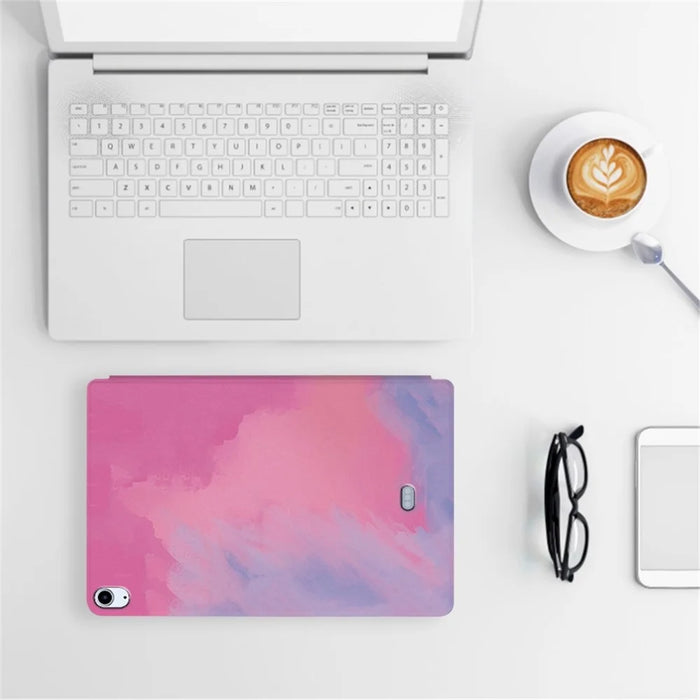 For iPad Air 11 (2026) / (2025) / (2024) / Air (2020) / Air (2022) PU Leather Tablet Case Stand and Auto Wake / Sleep - Pink - 6