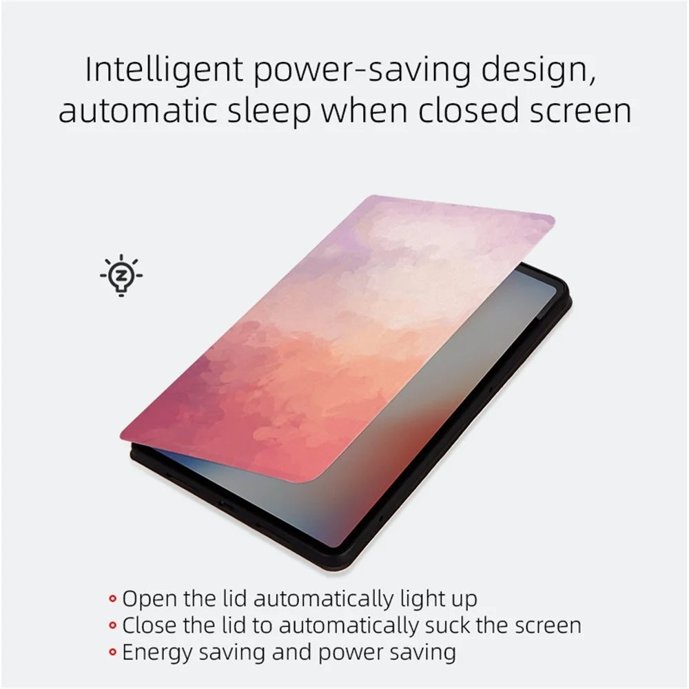 For iPad 2 / 3 / 4 9.7 inch Foldable Stand Tablet Case Watercolor Pattern PU Leather Auto Wake / Sleep Full Protection Cover - Green - 3