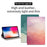 For iPad 10.2 (2021) / (2020) / (2019) Watercolor Pattern Stand Cover PU Leather Auto Wake / Sleep Tablet Case - Blue - 2
