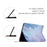 For iPad 10.2 (2021) / (2020) / (2019) Watercolor Pattern Stand Cover PU Leather Auto Wake / Sleep Tablet Case - Blue - 4