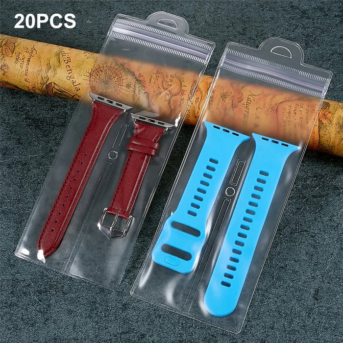20Pcs / Pack Transparent Watch Self Seal Packing Bag Retailing Watch Storage Bag, Size: 21x8cm - 1