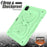 For iPad Pro 11 (2022) / (2021) / (2020) / (2018) / iPad Air (2022) / (2020) Butterfly Shape Kickstand Tablet Case Silicone + PC Shockproof Cover with Shoulder Strap - Matcha Green - 5