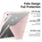 DUX DUCIS for iPad (2025) / 10.9 (2022) Magi Tablet Case Detachable Leather Cover with V-Fold Stand - Pink - 6