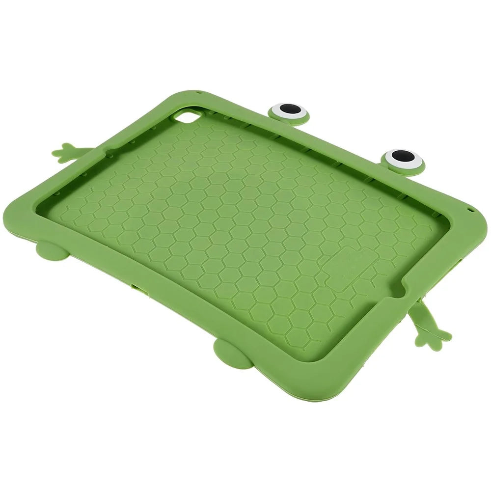 For iPad Air (2013) / Air 2 / iPad 9.7-inch (2017) / (2018) Cartoon Frog Design Tablet Case Anti-drop Kickstand Silicone + PC Cover - 6