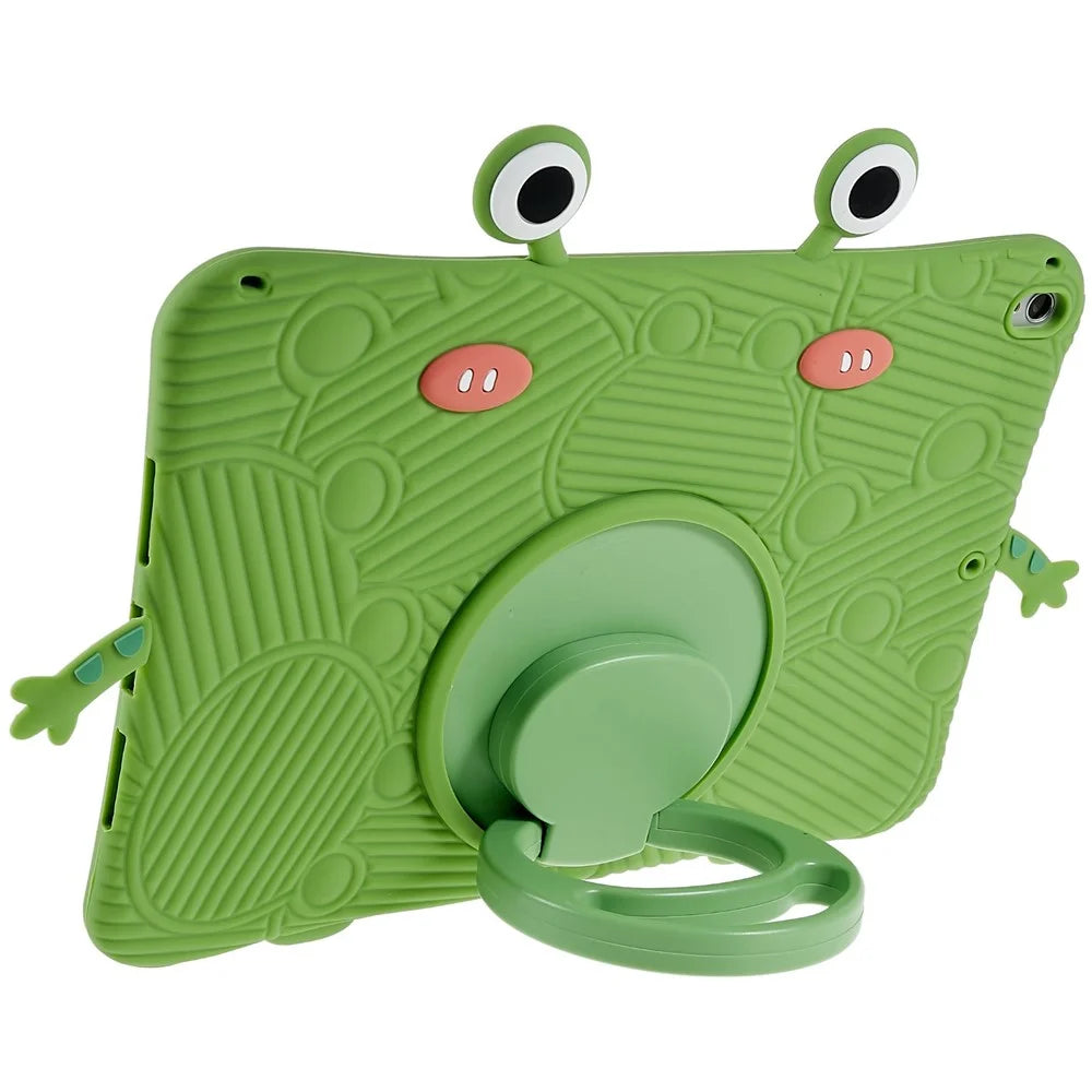 For iPad 10.2 (2021) / (2020) / (2019) / iPad Pro 10.5-inch (2017) / Air 10.5 inch (2019) Protective Case Cartoon Frog Design Silicone + PC Shockproof Tablet Cover - 5
