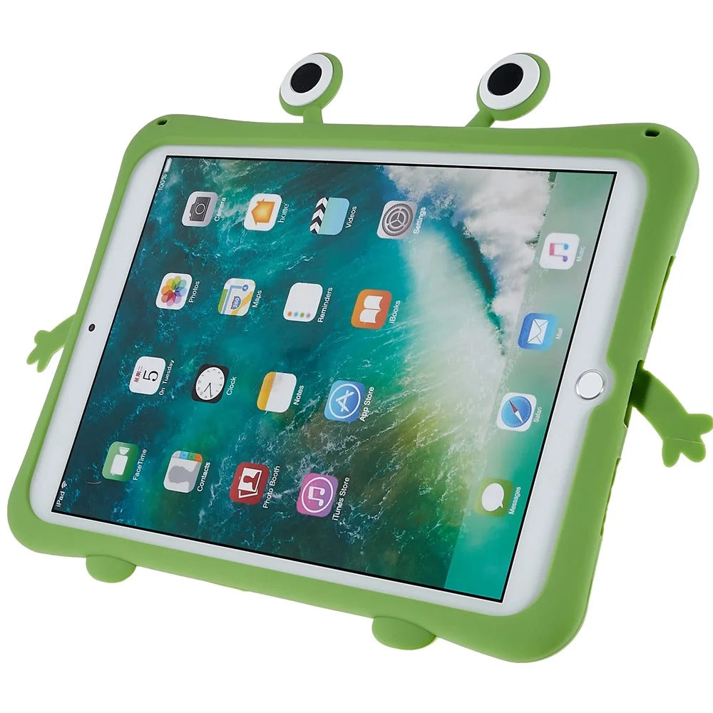 For iPad 10.2 (2021) / (2020) / (2019) / iPad Pro 10.5-inch (2017) / Air 10.5 inch (2019) Protective Case Cartoon Frog Design Silicone + PC Shockproof Tablet Cover - 6